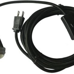 Outlet 🔔 Patriot Lighting 15-1/2' Hanging Black Textile Pendant Light Cord Kit ✨