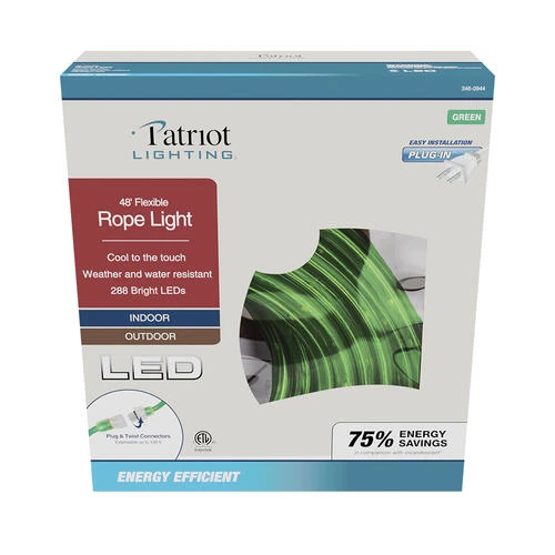 Cheap ✔️ Patriot Lighting® 48' Plug-in Green LED Rope Light ⌛ 6 Cheap ✔️ Patriot Lighting® 48' Plug-in Green LED Rope Light ⌛ - Image 4