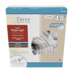 Best Pirce 🥰 Patriot Lighting® 48' Plug-in Clear Incandescent Rope Light ⭐ -Patriot Light Store 346 0947 48ftRopeLight Box