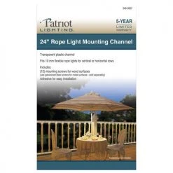 Best Sale 🛒 Patriot Lighting® 24" Rope Light Mounting Channel 😀 -Patriot Light Store 346 0957 RopeLightMountingChannel Front
