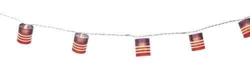 Budget ❤️ Patriot Lighting® 8' 8" 10-Light Patriotic Flag String Light ❤️ 3 Budget ❤️ Patriot Lighting® 8' 8" 10-Light Patriotic Flag String Light ❤️