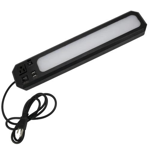 Outlet 👏 Patriot Lighting® 18" LED Black Under Cabinet Workbench Light 🔔 3 Outlet 👏 Patriot Lighting® 18" LED Black Under Cabinet Workbench Light 🔔