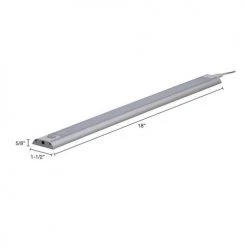 Cheapest ❤️ Patriot Lighting® 18'' LED Silver Plug-in Under Cabinet Strip Light ⌛ -Patriot Light Store 3460610 Alt3