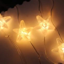 Hot Sale 🌟 Patriot Lighting® 7' 2-3/8" 20-Light Battery-Powered Starfish LED String Light 😍 -Patriot Light Store 3461140 Alt8