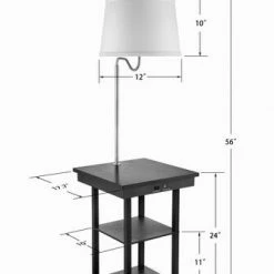 Budget 👏 Patriot Lighting® Ellen End Table Floor Lamp ⌛ -Patriot Light Store 3470067Dimensions