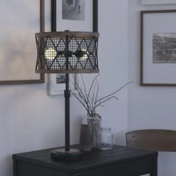 Discount 👏 Patriot Lighting® Elegant Home Bodhi Black & Replica Wood Table Lamp 🧨 -Patriot Light Store 3472361 Alt2