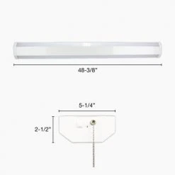Discount ⭐ Patriot Lighting® 3000 Lumen 48" Cream Integrated LED Dual Wrap Light 😀 9 Discount ⭐ Patriot Lighting® 3000 Lumen 48" Cream Integrated LED Dual Wrap Light 😀 -Patriot Light Store 348 2115 Spec Dimensions