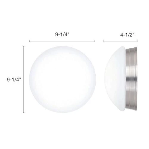 Best Pirce ❤️ Patriot Lighting® Brady II Brushed Nickel Integrated LED Flush Mount Ceiling Light 👏 6 Best Pirce ❤️ Patriot Lighting® Brady II Brushed Nickel Integrated LED Flush Mount Ceiling Light 👏 - Image 4