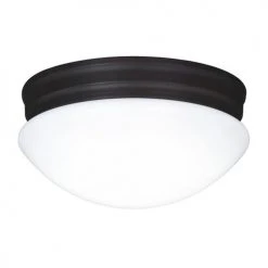 Best Pirce 👍 Patriot Lighting® Brady II Bronze Integrated LED Flush Mount Ceiling Light 🤩 -Patriot Light Store 3482119 Alt1