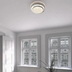 Cheapest ❤️ Patriot Lighting® Helos Satin Nickel LED Flush Mount Ceiling Light ✔️ -Patriot Light Store 3482120 Alt5