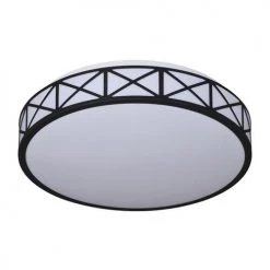 Top 10 ⌛ Patriot Lighting® Criss Black Integrated LED Flush Mount Ceiling Light 🎁