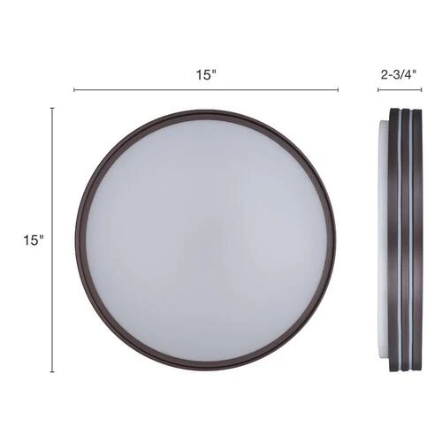 Promo 🤩 Patriot Lighting® Ronald Bronze Integrated LED Flush Mount Ceiling Light ✔️ 7 Promo 🤩 Patriot Lighting® Ronald Bronze Integrated LED Flush Mount Ceiling Light ✔️ - Image 5
