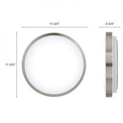 Best reviews of 🥰 Patriot Lighting® Lato Satin Nickel Integrated LED Flush Mount Ceiling Light ✨ -Patriot Light Store 3482124 Alt3
