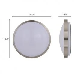 Best reviews of 🥰 Patriot Lighting® Lato Satin Nickel Integrated LED Flush Mount Ceiling Light ✨ -Patriot Light Store 3482124 Alt4