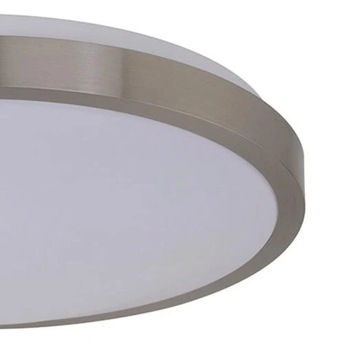 Outlet 💯 Patriot Lighting® Lato Satin Nickel Integrated LED Flush Mount Ceiling Light 😀 5 Outlet 💯 Patriot Lighting® Lato Satin Nickel Integrated LED Flush Mount Ceiling Light 😀 - Image 3