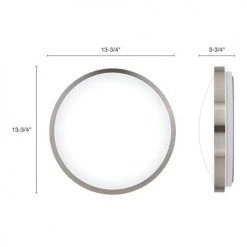 Outlet 💯 Patriot Lighting® Lato Satin Nickel Integrated LED Flush Mount Ceiling Light 😀 14 Outlet 💯 Patriot Lighting® Lato Satin Nickel Integrated LED Flush Mount Ceiling Light 😀 -Patriot Light Store 3482125 Alt3