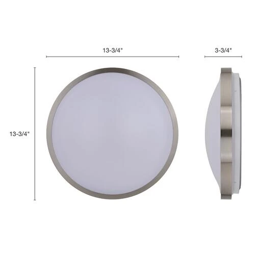 Outlet 💯 Patriot Lighting® Lato Satin Nickel Integrated LED Flush Mount Ceiling Light 😀 7 Outlet 💯 Patriot Lighting® Lato Satin Nickel Integrated LED Flush Mount Ceiling Light 😀 - Image 5