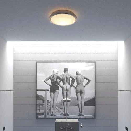 Outlet 💯 Patriot Lighting® Lato Satin Nickel Integrated LED Flush Mount Ceiling Light 😀 8 Outlet 💯 Patriot Lighting® Lato Satin Nickel Integrated LED Flush Mount Ceiling Light 😀 - Image 6