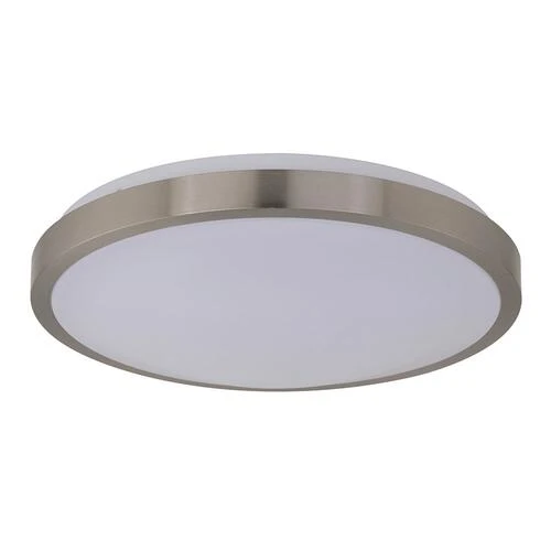 Outlet 💯 Patriot Lighting® Lato Satin Nickel Integrated LED Flush Mount Ceiling Light 😀 3 Outlet 💯 Patriot Lighting® Lato Satin Nickel Integrated LED Flush Mount Ceiling Light 😀
