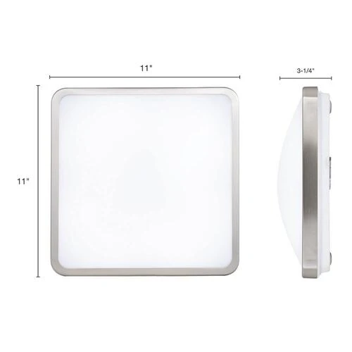 Cheap ✨ Patriot Lighting® Kriti Satin Nickel Integrated LED Flush Mount Ceiling Light ⭐ 6 Cheap ✨ Patriot Lighting® Kriti Satin Nickel Integrated LED Flush Mount Ceiling Light ⭐ - Image 4