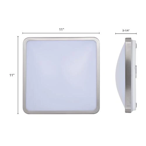 Cheap ✨ Patriot Lighting® Kriti Satin Nickel Integrated LED Flush Mount Ceiling Light ⭐ 7 Cheap ✨ Patriot Lighting® Kriti Satin Nickel Integrated LED Flush Mount Ceiling Light ⭐ - Image 5