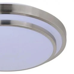 Budget 🛒 Patriot Lighting® Helos 20-1/2" Satin Nickel LED Flush Mount Ceiling Light 🎁 -Patriot Light Store 3482127 Alt2