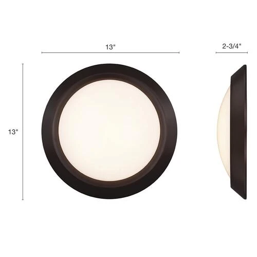 Promo 👏 Patriot Lighting® Fulton Bronze Integrated LED Flush Mount Ceiling Light 2-Pack ✨ 6 Promo 👏 Patriot Lighting® Fulton Bronze Integrated LED Flush Mount Ceiling Light 2-Pack ✨ - Image 4
