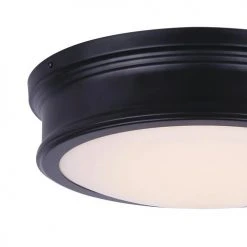 Brand new 🌟 Patriot Lighting® Otis Matte Black Integrated LED Flush Mount Ceiling Light ❤️ -Patriot Light Store 3482148 P detail