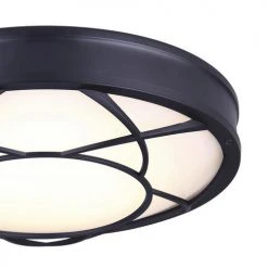 Coupon ✔️ Patriot Lighting® Evie Matte Black Integrated LED Flush Mount Ceiling Light 🥰 -Patriot Light Store 3482149 P detail