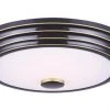 Hot Sale 🔥 Patriot Lighting® Lyra Rubbed Bronze Integrated LED Flush Mount Ceiling Light ⌛ -Patriot Light Store 3482152 P