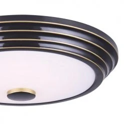 Hot Sale 🔥 Patriot Lighting® Lyra Rubbed Bronze Integrated LED Flush Mount Ceiling Light ⌛ -Patriot Light Store 3482152 P detail