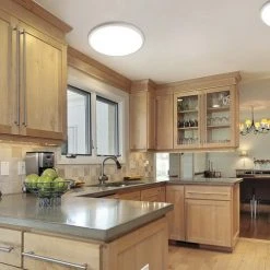 Outlet ❤️ Patriot Lighting® 2400 Lumen 19" Round LED Flat Panel Light ⭐ -Patriot Light Store 3482198 SC2