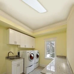 Outlet ❤️ Patriot Lighting® Arched Door 5836 Lumens 48" LED Decorative Utility Light ✔️ -Patriot Light Store 3483651 laundryroomscene