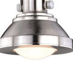 Budget ✔️ Patriot Lighting® Adam Nickel 1-Light LED Track Lighting Pendant 🧨 -Patriot Light Store 349 0533 FG