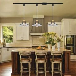 Flash Sale ❤️ Patriot Lighting® Robert Black 1-Light Track Lighting Pendant 👏 -Patriot Light Store 349 0543 IU