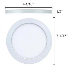 Cheap 🥰 Patriot Lighting® 7" Round Ultra-Thin Downlight - 2 Pack ✨ -Patriot Light Store 349 1279 Dimensions