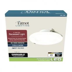Cheap ⭐ Patriot Lighting® 6" LED Ultra-Thin Downlight 🤩 7 Cheap ⭐ Patriot Lighting® 6" LED Ultra-Thin Downlight 🤩 -Patriot Light Store 349 1395 Box