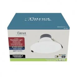 Outlet 🌟 Patriot Lighting® 6" LED Ultra-Thin Downlight ✔️ -Patriot Light Store 349 1396 Box