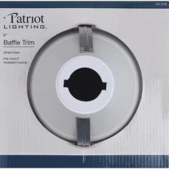 Buy 🎉 Patriot Lighting® 6" Enclosed Baffle Trim 🎁 -Patriot Light Store 349 2908 Alt3