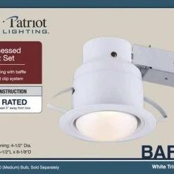 Wholesale 🎉 Patriot Lighting® 5" White Recessed Light Set 👍 -Patriot Light Store 3490005 Alt10