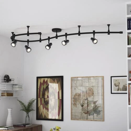 Wholesale ❤️ Patriot Lighting® Navan 5-Light Integrated Flexible Rail LED Track Light Set 👏 7 Wholesale ❤️ Patriot Lighting® Navan 5-Light Integrated Flexible Rail LED Track Light Set 👏 - Image 5