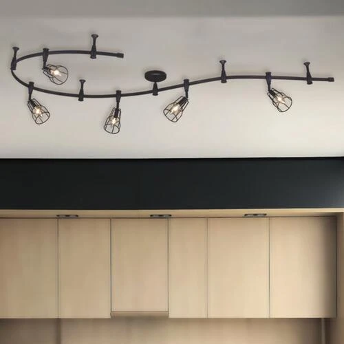 Best deal ❤️ Patriot Lighting® Alexio Black 5-Light Flexible Track Light ✨ 10 Best deal ❤️ Patriot Lighting® Alexio Black 5-Light Flexible Track Light ✨ - Image 8