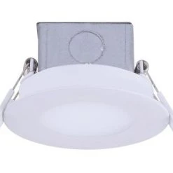 Outlet ✔️ Patriot Lighting® 3" White Recessed LED Downlight 😍 -Patriot Light Store 3491213 Alt1