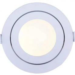 Discount ❤️ Patriot Lighting® 4" White Recessed LED Gimbal Trim Downlight 🧨 -Patriot Light Store 3491215 Alt6