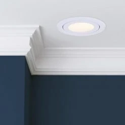 Discount ❤️ Patriot Lighting® 4" White Recessed LED Gimbal Trim Downlight 🧨 -Patriot Light Store 3491215 Alt7