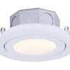 Discount ❤️ Patriot Lighting® 4" White Recessed LED Gimbal Trim Downlight 🧨 -Patriot Light Store 3491215 Master