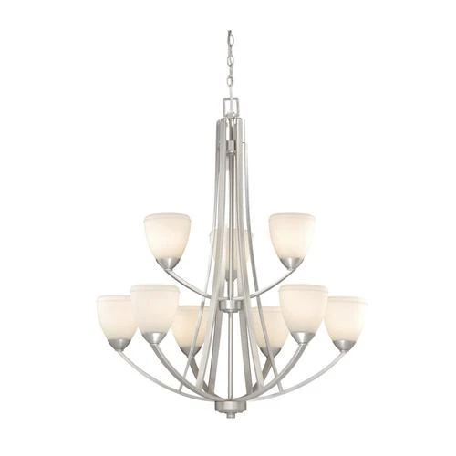 Discount 😍 Patriot Lighting® Helsinki 9-Light Brushed Nickel Chandelier 🤩 3 Discount 😍 Patriot Lighting® Helsinki 9-Light Brushed Nickel Chandelier 🤩