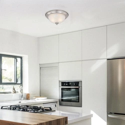 Coupon ⌛ Patriot Lighting® Jenson Satin Nickel 2-Light Flush Mount Ceiling Light - 2 Pack 🥰 5 Coupon ⌛ Patriot Lighting® Jenson Satin Nickel 2-Light Flush Mount Ceiling Light - 2 Pack 🥰 - Image 3