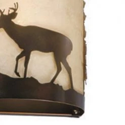 Cheap ⭐ Patriot Lighting® Deer 1-Light Burnished Bronze Indoor Wall Light ⌛ -Patriot Light Store 351 5030 FG