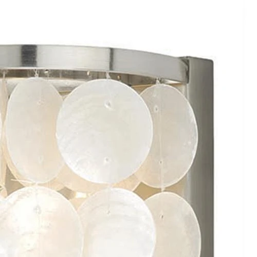 Top 10 😉 Patriot Lighting® Shells Satin Nickel 1-Light Vanity Light 😀 4 Top 10 😉 Patriot Lighting® Shells Satin Nickel 1-Light Vanity Light 😀 - Image 2